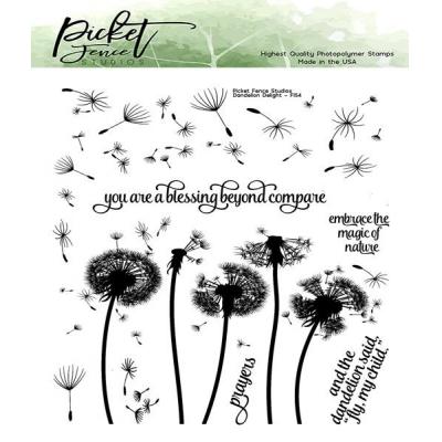 Picket Fence Studios Clear Stamps - Dandelions Delight